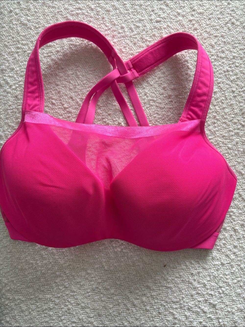 Hot Pink 34DD VS Strappy Sports Bra